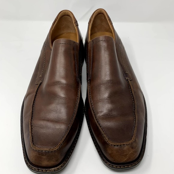 ECCO Shock Point Mens Brown Leather Slip-on Loafers 46/US 12-12.5 - Picture 2 of 9